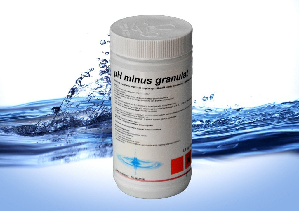 PH MINUS do basenu granulat 1,5 kg BASSAU w 24H! dobrebaseny